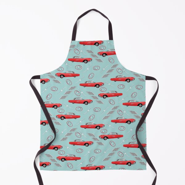 Item preview, 1963 Red Hot Hot Rod Antique Car on Light Teal a5d4d4 designed and sold by Art in My Loft.