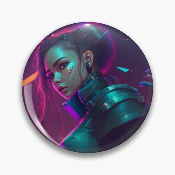 Artikelvorschau, Cyberpunk-Anime-Mädchen entworfen und verkauft von AIartCANVAS.