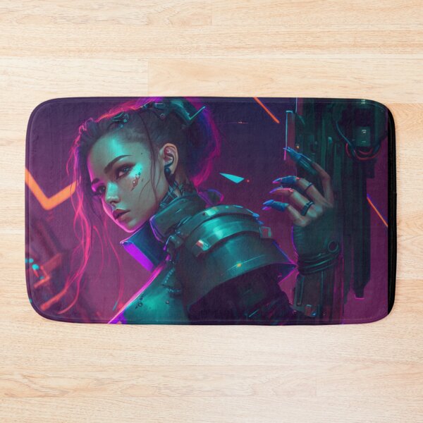 Item preview, Cyberpunk Anime Girl  designed and sold by AIartCANVAS.