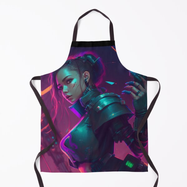 Item preview, Cyberpunk Anime Girl designed and sold by AIartCANVAS.