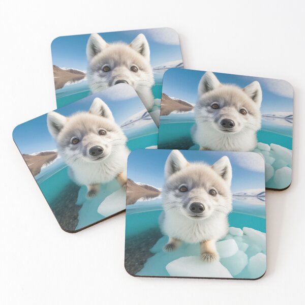 Item preview, Baby Artic Fox Selfie designed and sold by Maugseros.