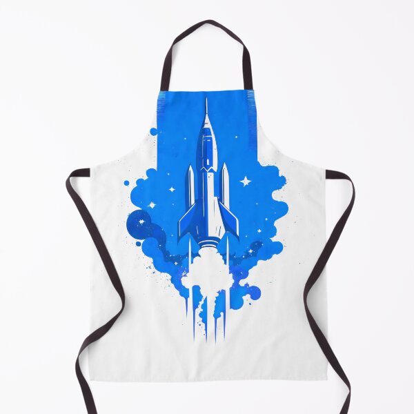 Artikelvorschau, Raketenschiff Space Art (Blau) entworfen und verkauft von mhart64.