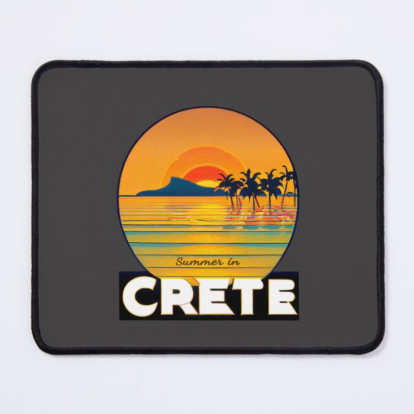 Item preview, "Summer in Crete v5" Show Your Love for Crete with a Unique Retro Vintage style Design designed and sold by nicpa-art.
