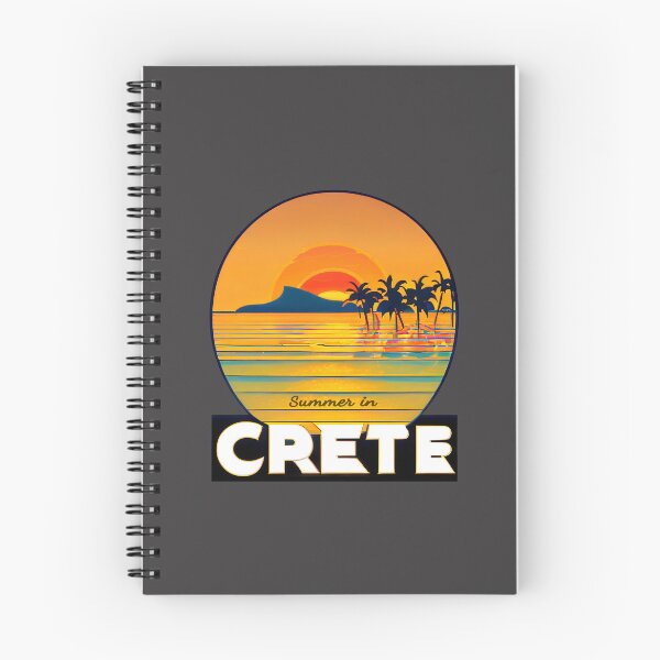 Item preview, "Summer in Crete v5" Show Your Love for Crete with a Unique Retro Vintage style Design designed and sold by nicpa-art.