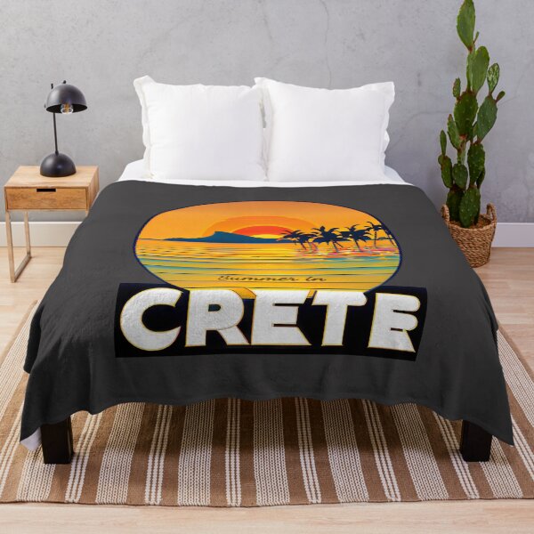 Item preview, "Summer in Crete v5" Show Your Love for Crete with a Unique Retro Vintage style Design designed and sold by nicpa-art.