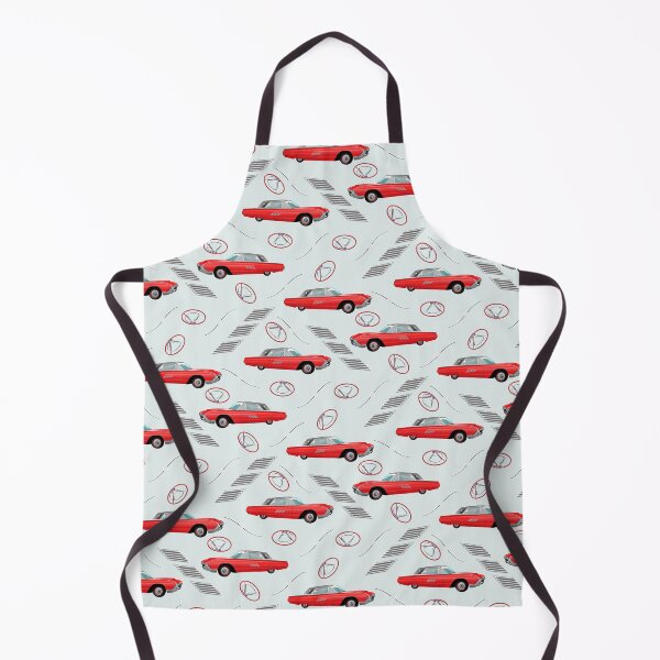 Item preview, 1963 Red Hot Hot Rod Antique Car on Pale Grey Half-Drop Repeat 5748 designed and sold by Art in My Loft.