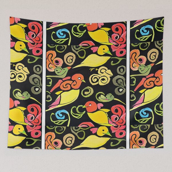 Item preview, bird batik pattern 7 designed and sold by marunoens01.