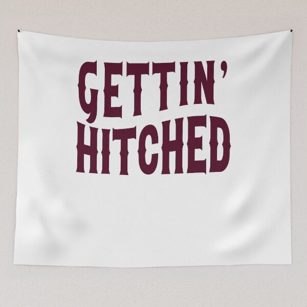 Item preview, Nashville Bachelorette Party Gettin' Hitched Burgundy Wine Gift for Bride designed and sold by mysticblvd.