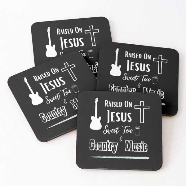 Item preview, Raised On Jesus, Sweet Tea, & Country Music designed and sold by MattRyanCreates.