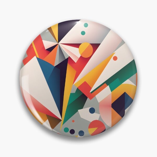 Item preview, abstract painting- geometric shapes designed and sold by R.L cases and stickers.