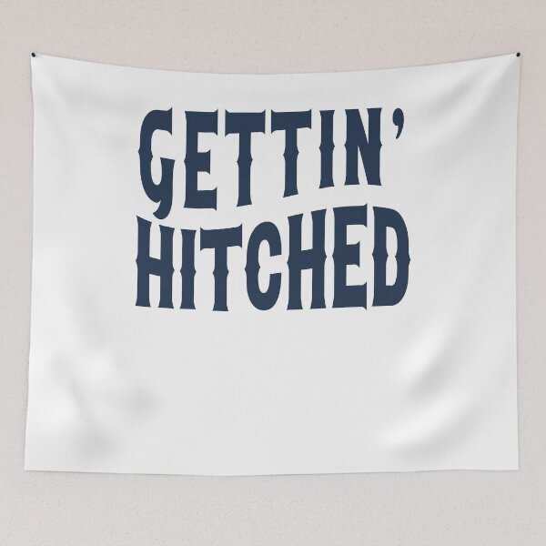 Item preview, Nashville Bachelorette Party Gettin' Hitched Navy Blue Gift for Bride designed and sold by mysticblvd.