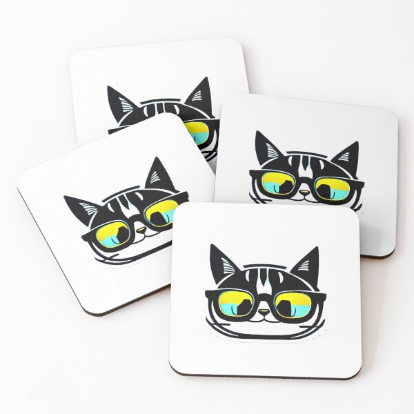 Item preview, Funny Cat Wearing Sunglasses designed and sold by AlexArtCollega.