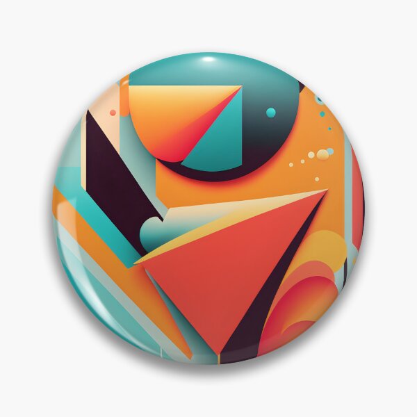Item preview, abstract painting- geometric shapes designed and sold by R.L cases and stickers.