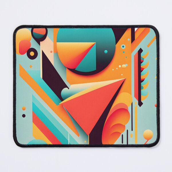 Item preview, abstract painting- geometric shapes designed and sold by R.L cases and stickers.