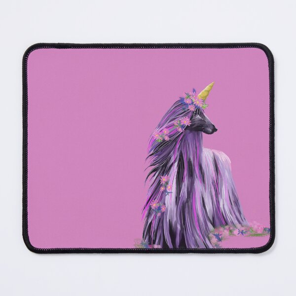 Item preview, Daisy the Afghan Unicorn, on pink designed and sold by Faerieglen.