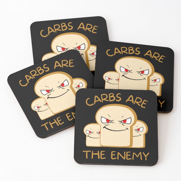 Item preview, Angry Bread Slices - Carbs Are The Enemy designed and sold by SimpliText.