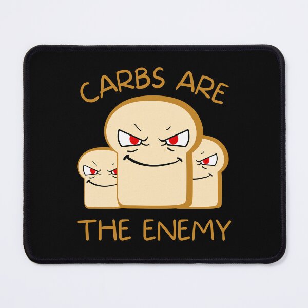 Item preview, Angry Bread Slices - Carbs Are The Enemy designed and sold by SimpliText.
