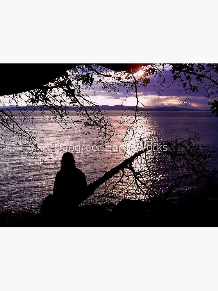 Thumbnail 2 of 2, Greeting Card, Pensive Pacific designed and sold by DaogreerEarth.