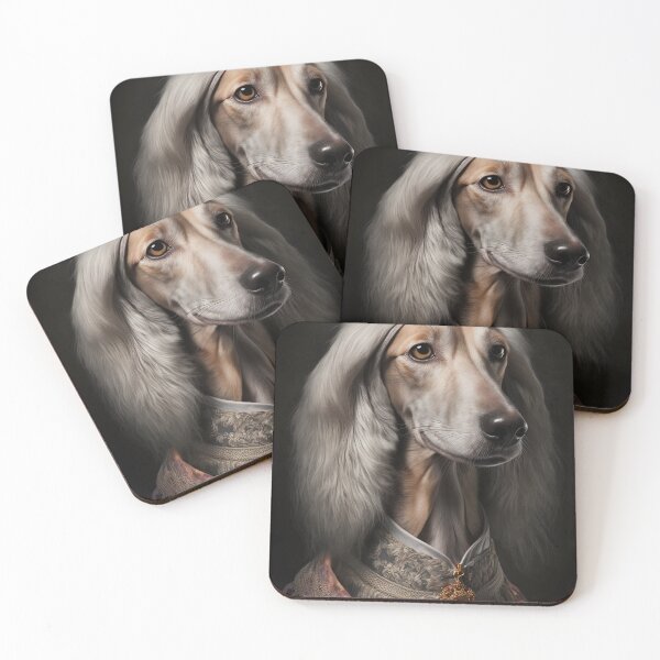 Item preview, Saluki Dog Vintage Portrait 34 designed and sold by jetaiart.