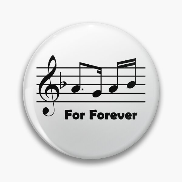 Item preview, Dear Evan Hansen For Forever Musical Notes with Text designed and sold by FeatheredPrints.