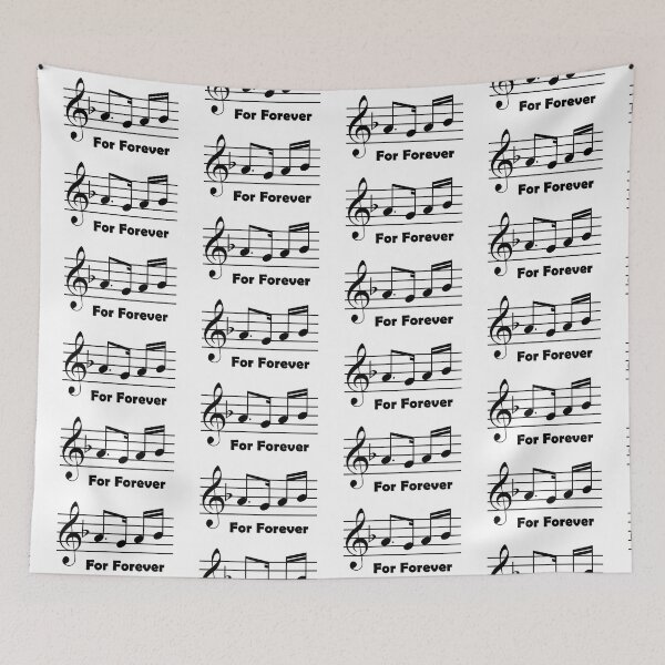Item preview, Dear Evan Hansen For Forever Musical Notes with Text designed and sold by FeatheredPrints.