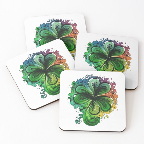 Aperçu de l'œuvre Irish Shamrock Tie Dye Happy St Patrick's Day Go Lucky créée et vendue par PrintfulRachid.