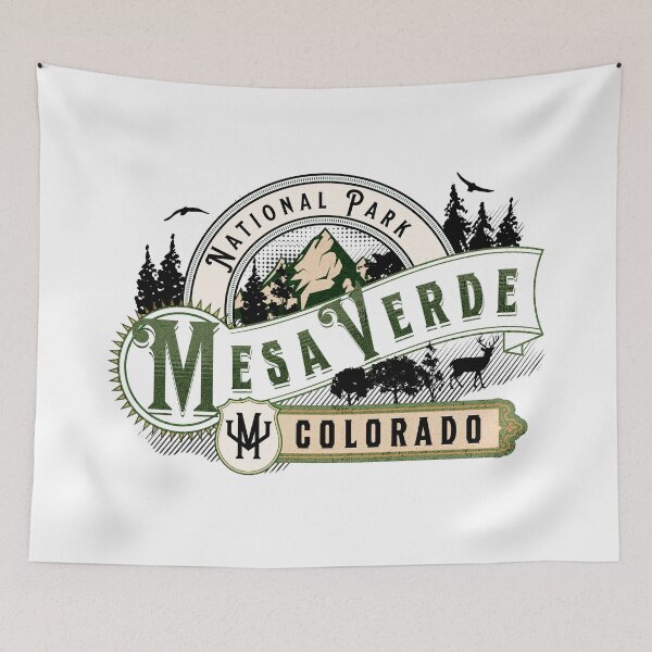 Item preview, Mesa Verde National Park Colorado Vintage Label designed and sold by antarte99.