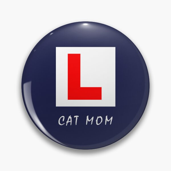 Item preview, Funny "Cat Mom" learner L Plate sign designed and sold by LindaCooke.