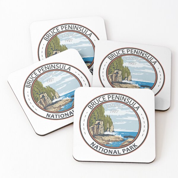 Item preview, Bruce Peninsula National Park Canada Vintage Badge designed and sold by KrisSidDesigns.