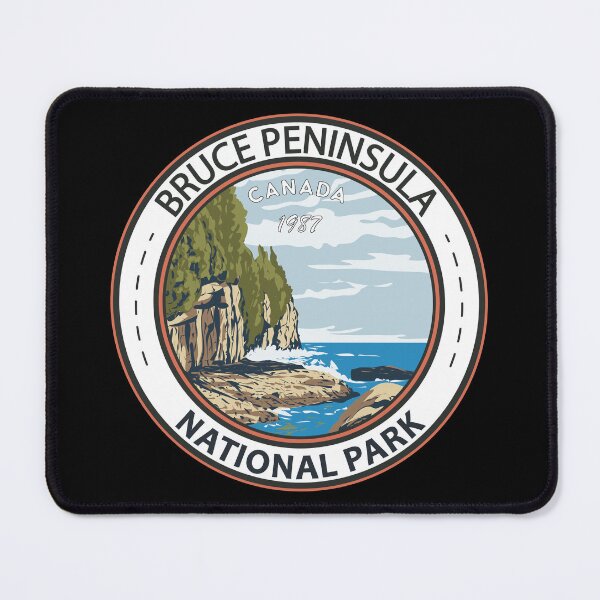 Item preview, Bruce Peninsula National Park Canada Vintage Badge designed and sold by KrisSidDesigns.
