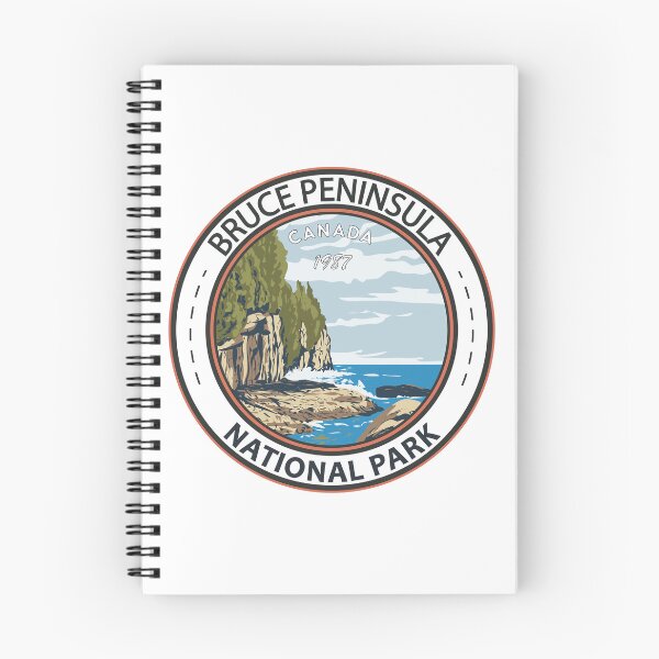 Item preview, Bruce Peninsula National Park Canada Vintage Badge designed and sold by KrisSidDesigns.