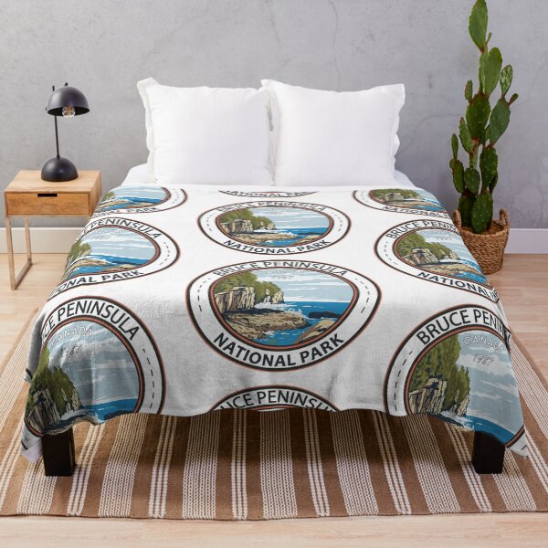 Item preview, Bruce Peninsula National Park Canada Vintage Badge designed and sold by KrisSidDesigns.
