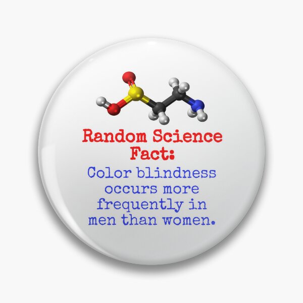 Item preview, Color Blindness Occurs More Frequently - Science Fact designed and sold by CrankyOldDude.