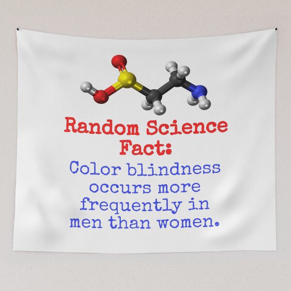 Item preview, Color Blindness Occurs More Frequently - Science Fact designed and sold by CrankyOldDude.