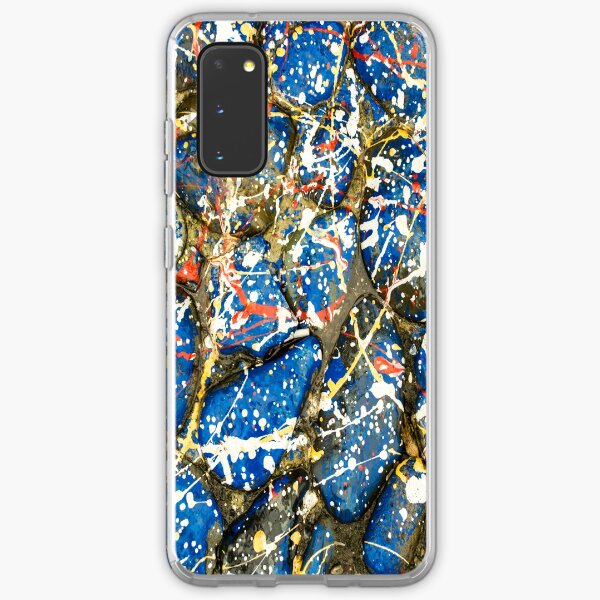 Blue Paint Drip Stones Samsung Galaxy Soft Case