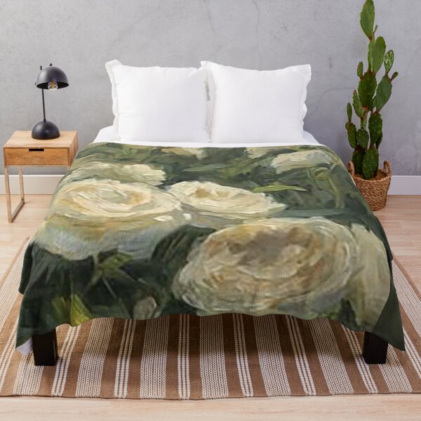 Item preview, Springtime White Rose Floral Pattern designed and sold by Freshfroot.