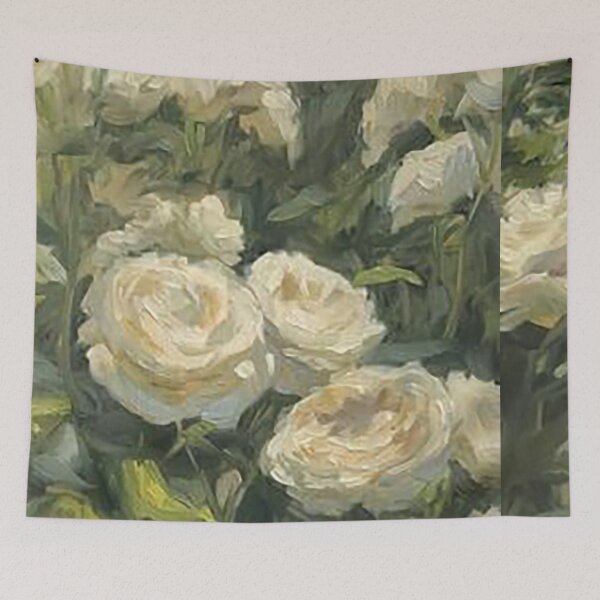 Item preview, Springtime White Rose Floral Pattern designed and sold by Freshfroot.