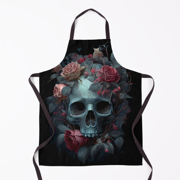 Item preview, Skull and crossbones with flowers for a grunge and romantic look designed and sold by nellylebrun.