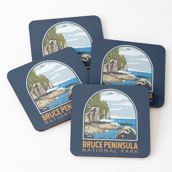 Item preview, Bruce Peninsula National Park Canada Vintage Emblem designed and sold by KrisSidDesigns.