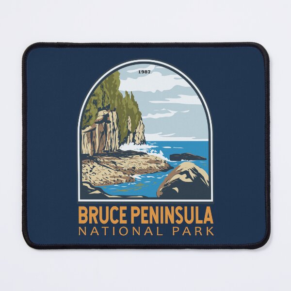 Item preview, Bruce Peninsula National Park Canada Vintage Emblem designed and sold by KrisSidDesigns.
