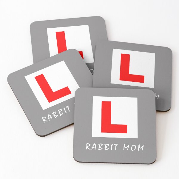 Item preview, Funny "Rabbit Mom" learner L Plate sign designed and sold by LindaCooke.
