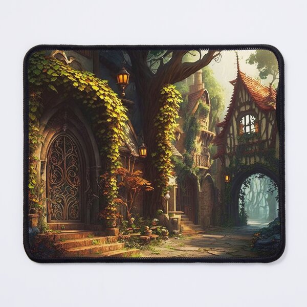 Item preview, The Elven city of Isaena Aethel designed and sold by AM FineArtPrints.