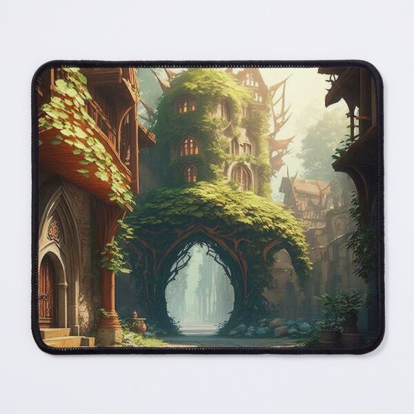 Item preview, The Elven city of Isaena Aethel designed and sold by AM FineArtPrints.