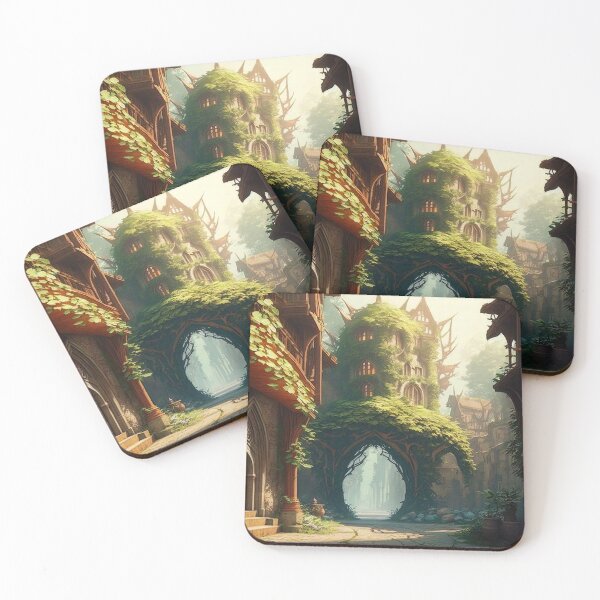 Item preview, The Elven city of Isaena Aethel designed and sold by AM FineArtPrints.