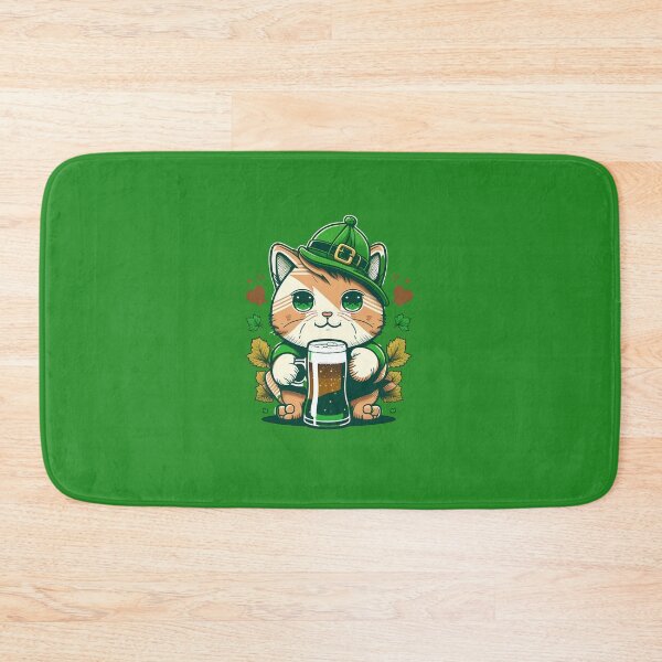 Item preview, Cute St patricks day Cat Holding a beer designed and sold by Cheeeeky.