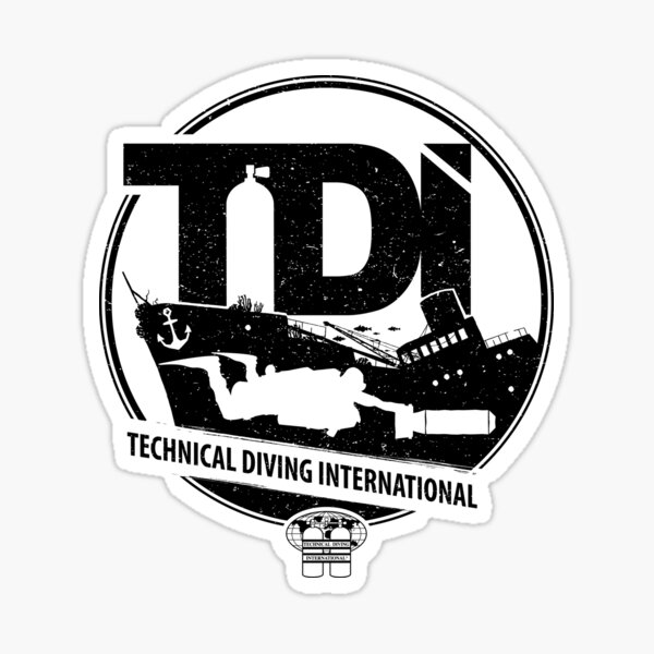 Technical Diving International (TDI) - Wreck Diver with DPV Sticker