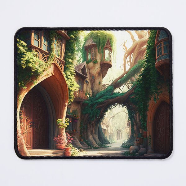 Item preview, The Elven city of Isaena Aethel designed and sold by AM FineArtPrints.