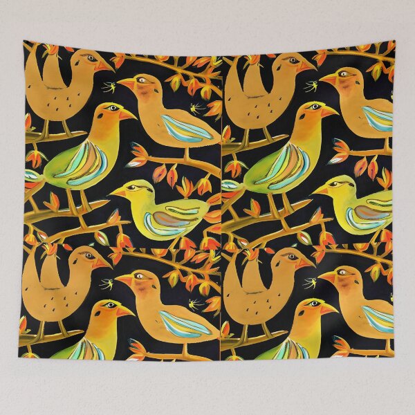 Item preview, bird batik pattern 9 designed and sold by marunoens01.