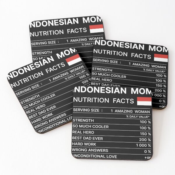 Item preview, Best Indonesian Mom, Nutrition Facts Tshirt mother's day Gift  designed and sold by MRams.