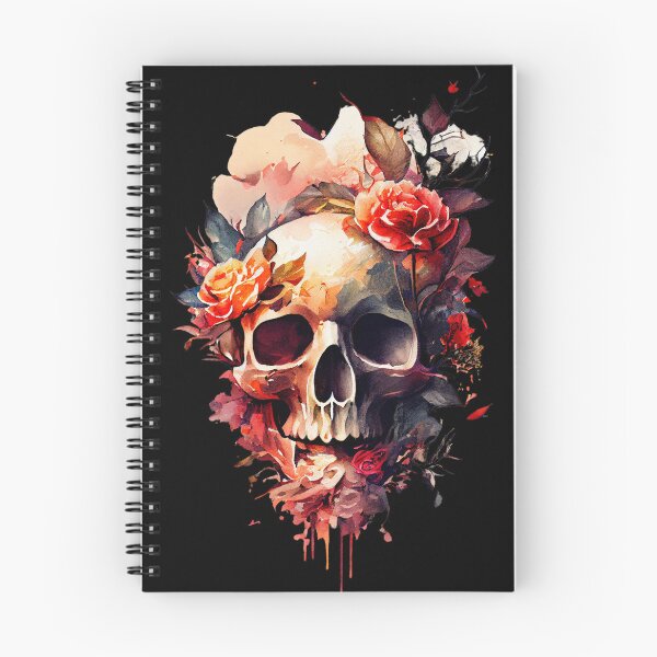 Item preview, Skull and crossbones with flowers for a grunge and romantic look designed and sold by nellylebrun.